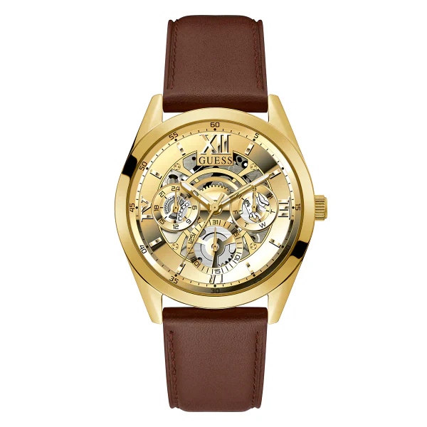 Guess Brown Leather Strap 1st Copy